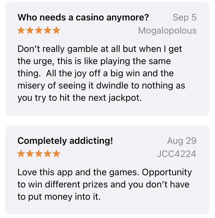 A screenshot of an App Store review of Terrible's.