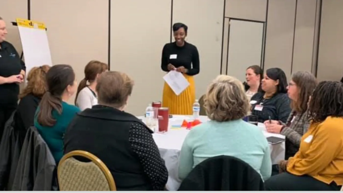 Members of the Strive Partnership's early learning network meet.