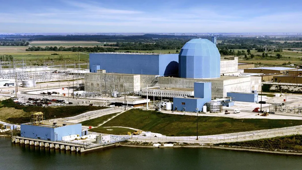 Aerial image of the Clinton Clean Energy Center.