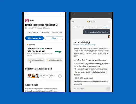 LinkedIn Adds New AI Tools to Assist Job Seekers and Recruiters