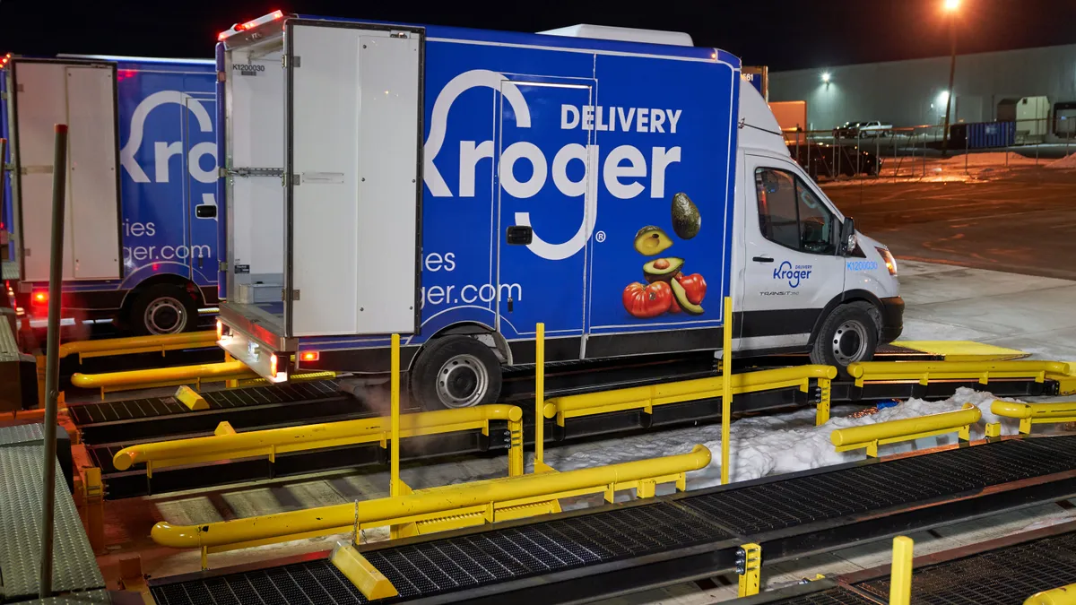 Kroger delivery vehicles