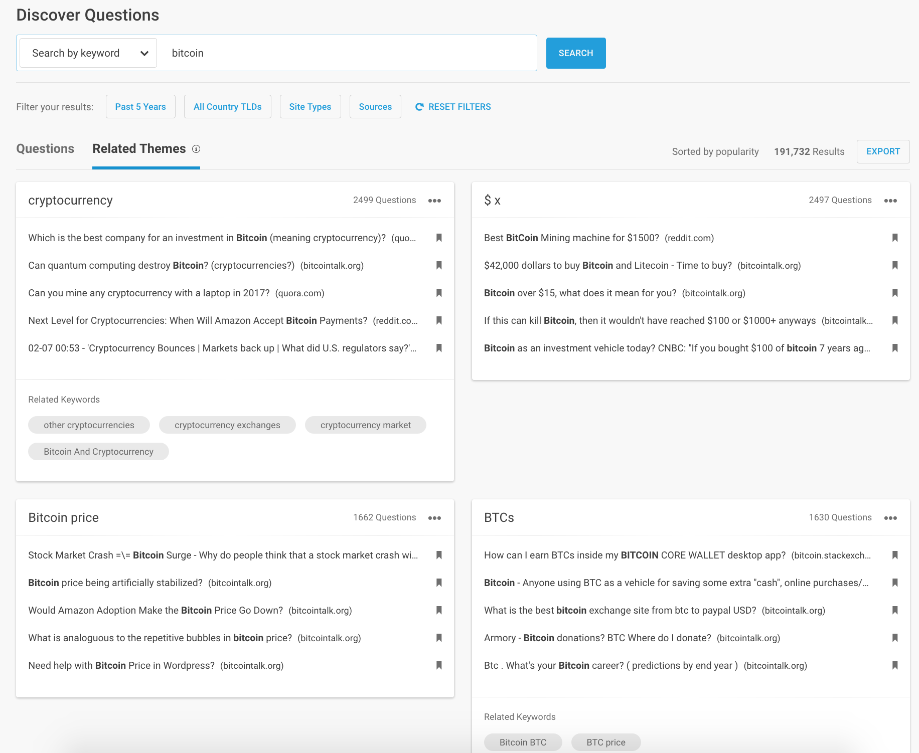 Buzzsumo questions