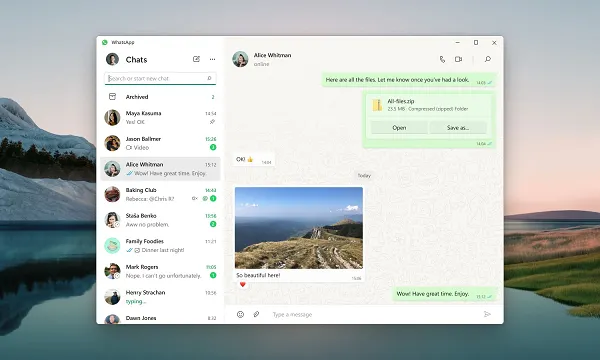 WhatsApp for Windows