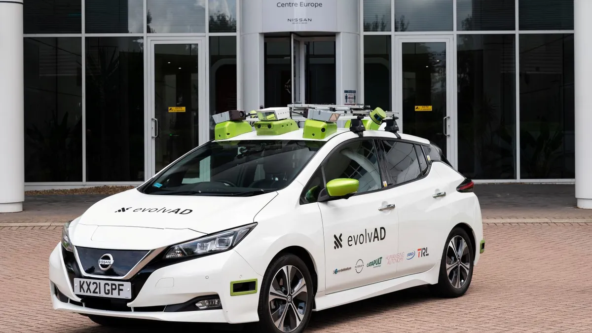 Nissan UK Leaf AD Test Mule