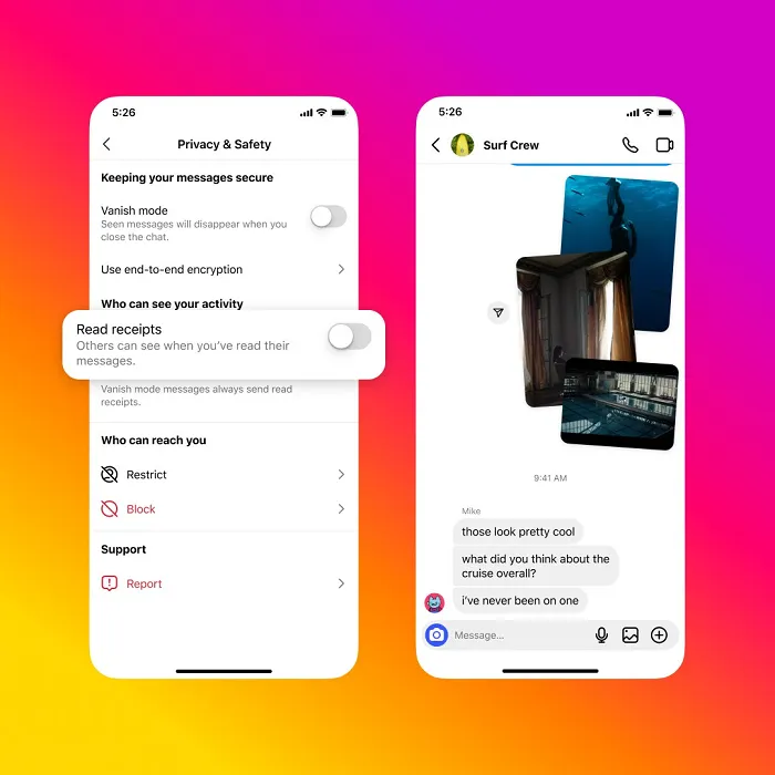 Instagram Read Receipts
