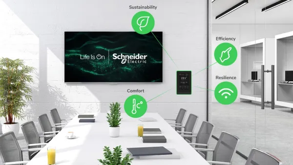 A mockup of Schneider Electric's SpaceLogic controller.