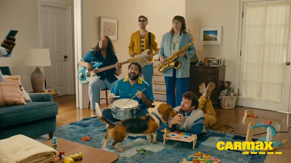 CarMax band in ad