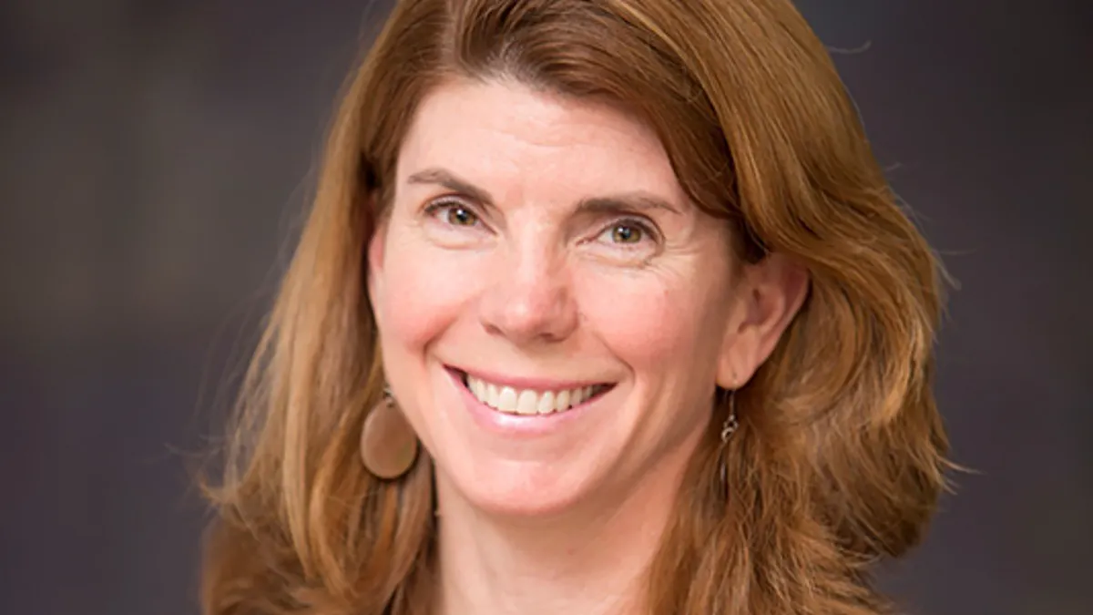 A photograph of Upstream Bio CEO Samantha Truex