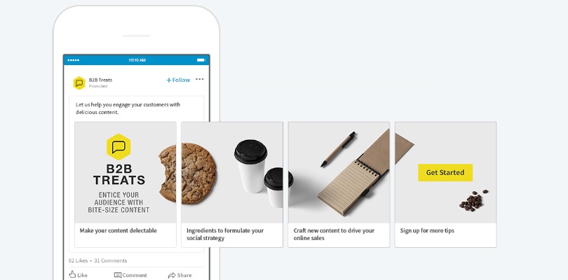 LinkedIn Carousel Ads example