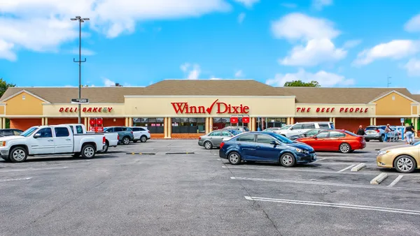 Exterior of a grocery store.