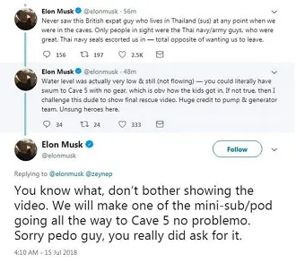 Elon Musk tweets