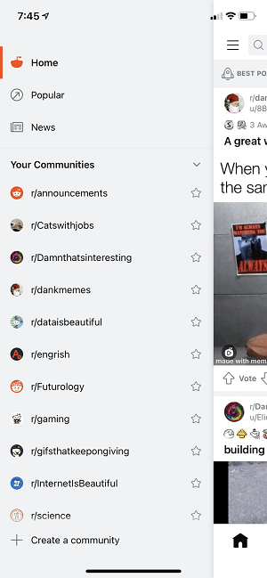 Reddit Discovery Tab
