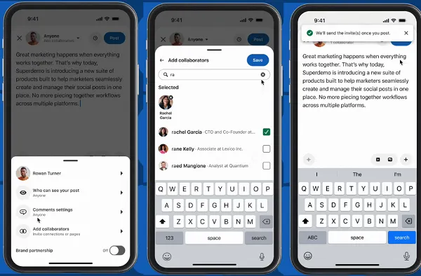LinkedIn Collab posts