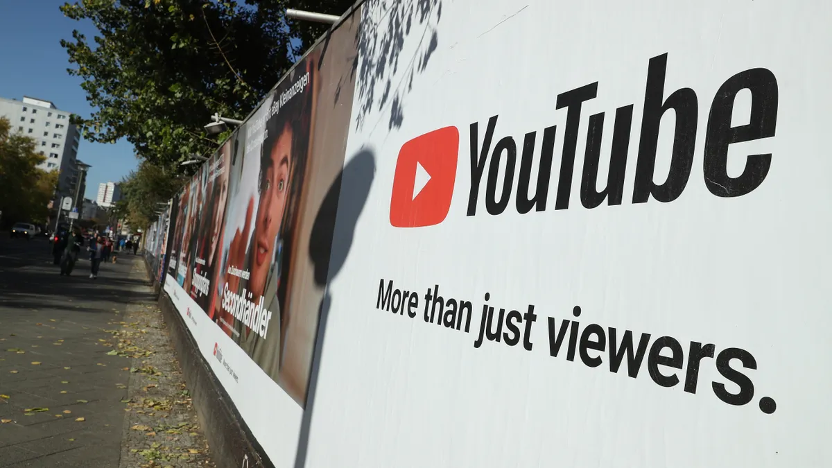 Youtube billboard saying "More than just viewers."