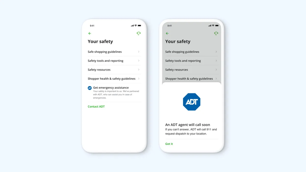 Instacart introduces new in-app safety measures.