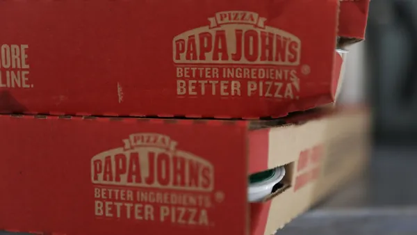 Papa John's pizza box is seen on July 11, 2018 in Miami, Florida