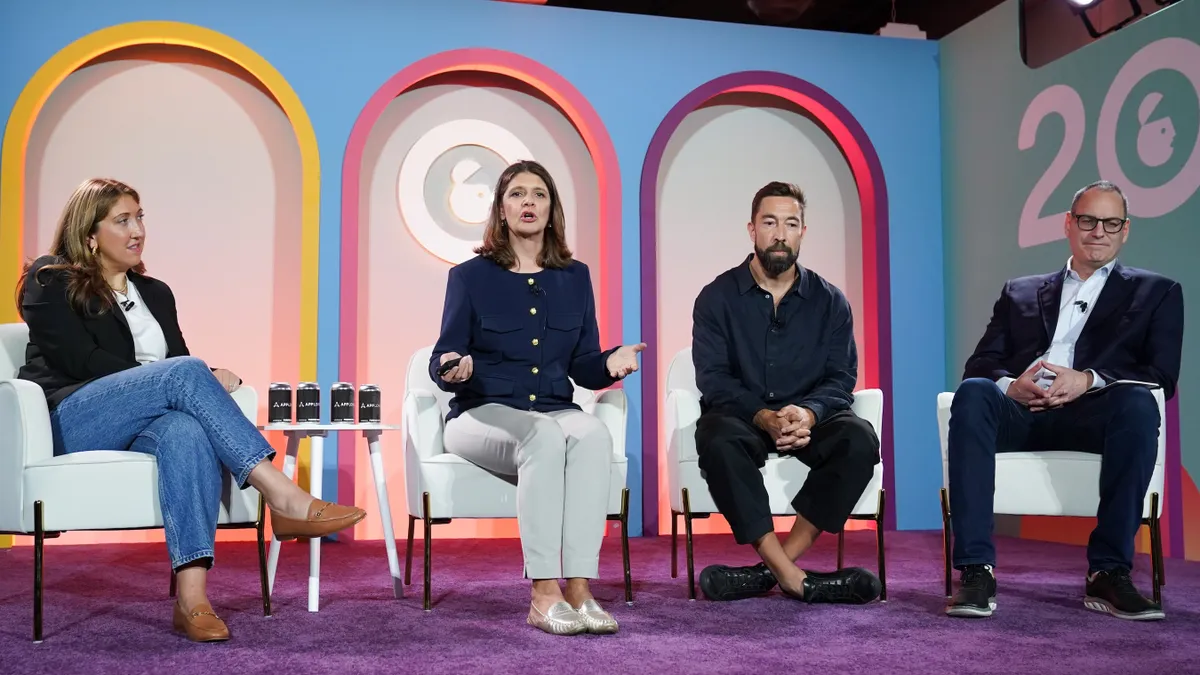 Four executives speak during an Advertising Week panel