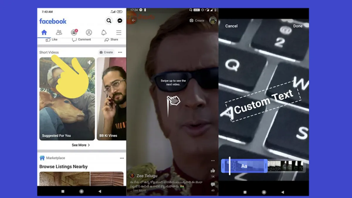 Facebook short videos