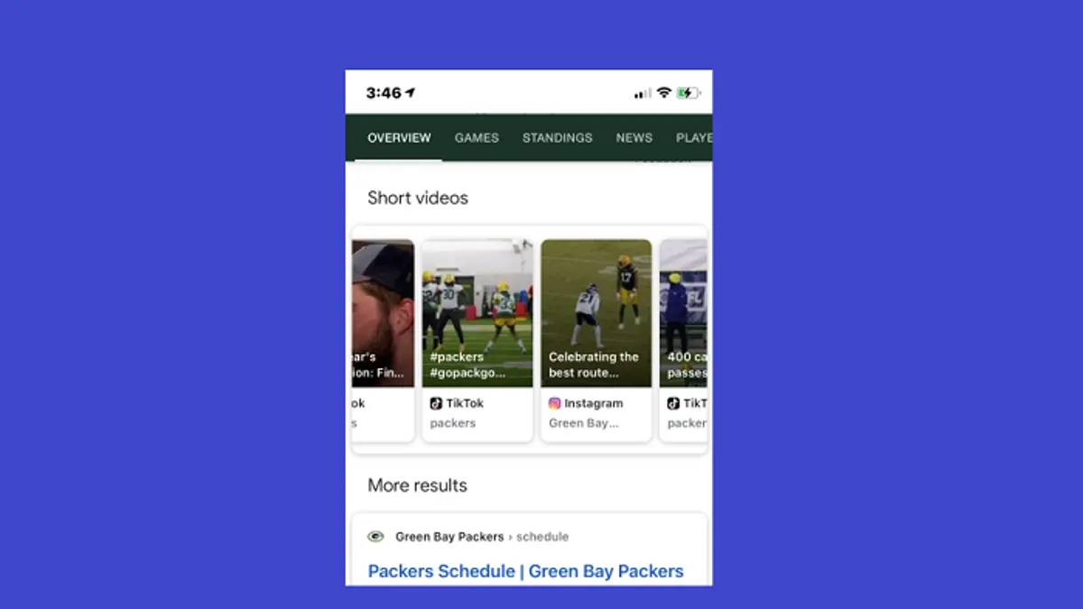 Google short-form video