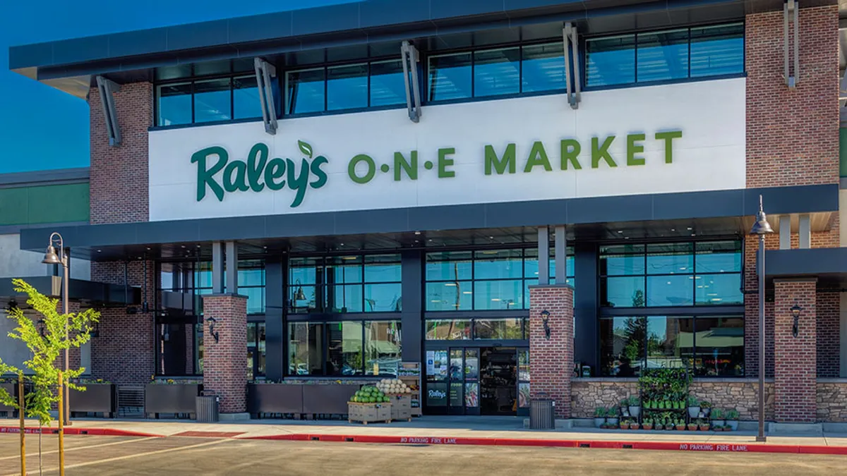 Exterior of a Raley's O-N-E Market store.