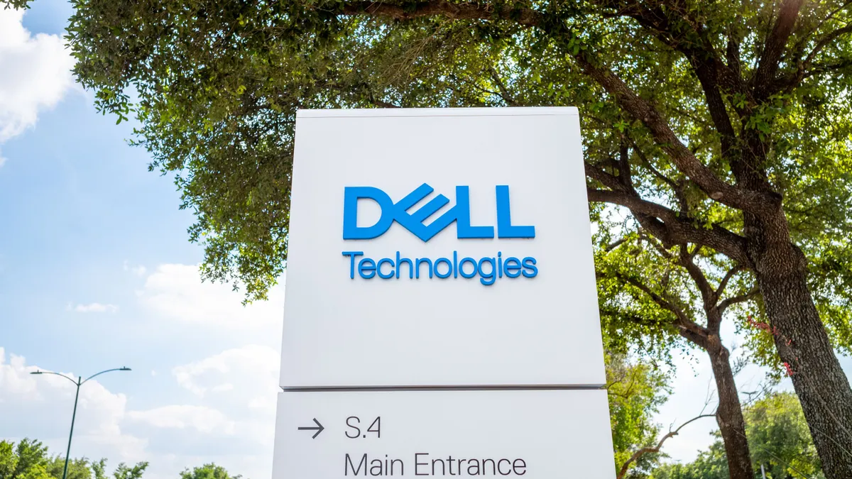A Dell Technologies facility sign is seen on June 2, 2023, in Round Rock, Texas.