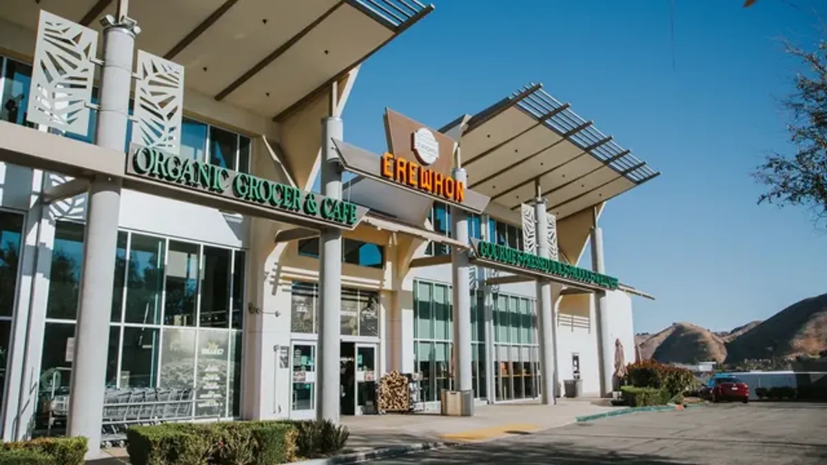 Exterior of Erewhon Market in Calabasas, California