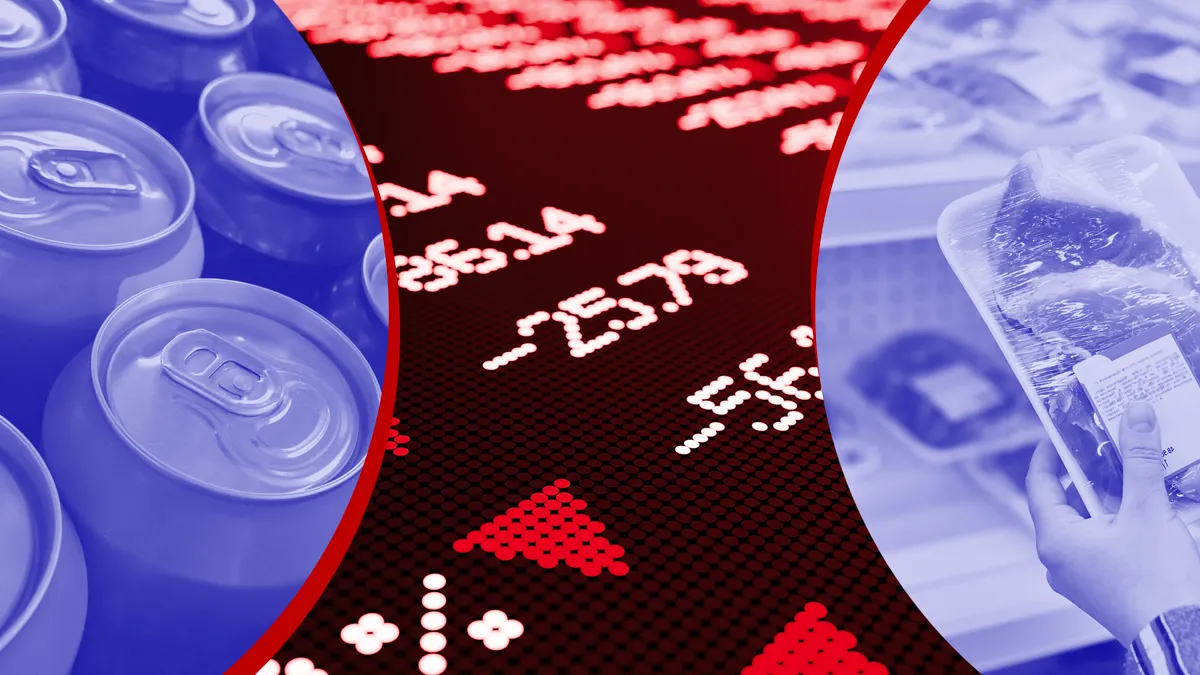 custom header for COVID impact on food company earnings and sales story