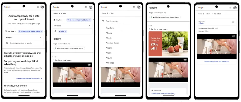 Google Ads Transparency Center
