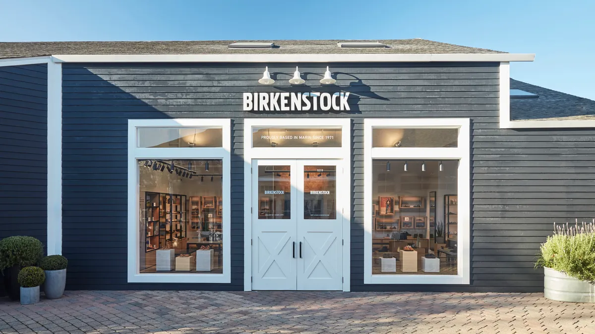 Exterior shot of a Birkenstock store.