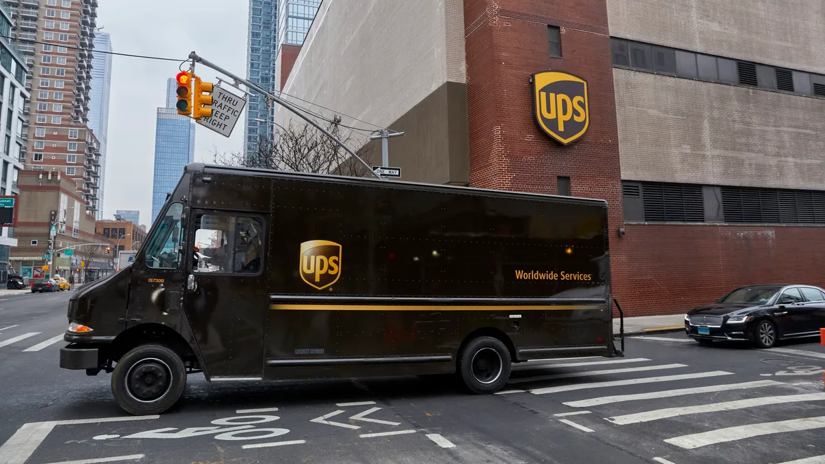 UPS delivery truck