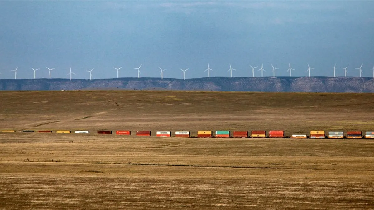 Wind turbines in Encino, New Mexico from AVANGRID's El Cabo Wind Farm