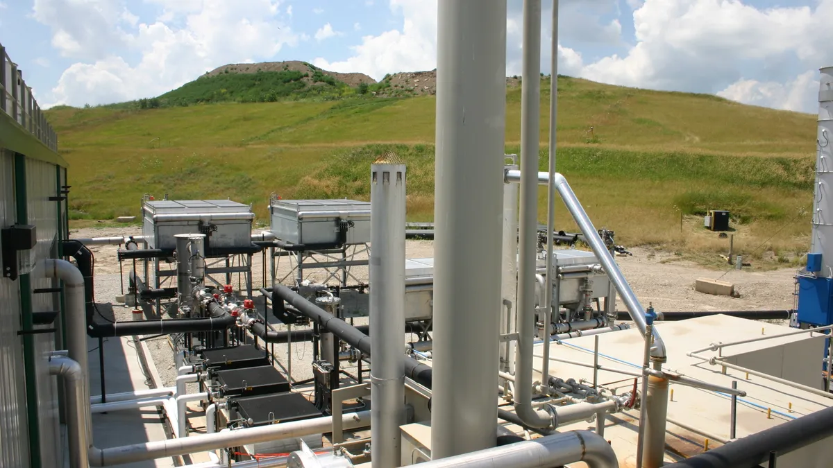 Landfill gas-to-energy system