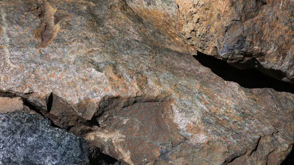 Peridotite ultramafic rock in Spain