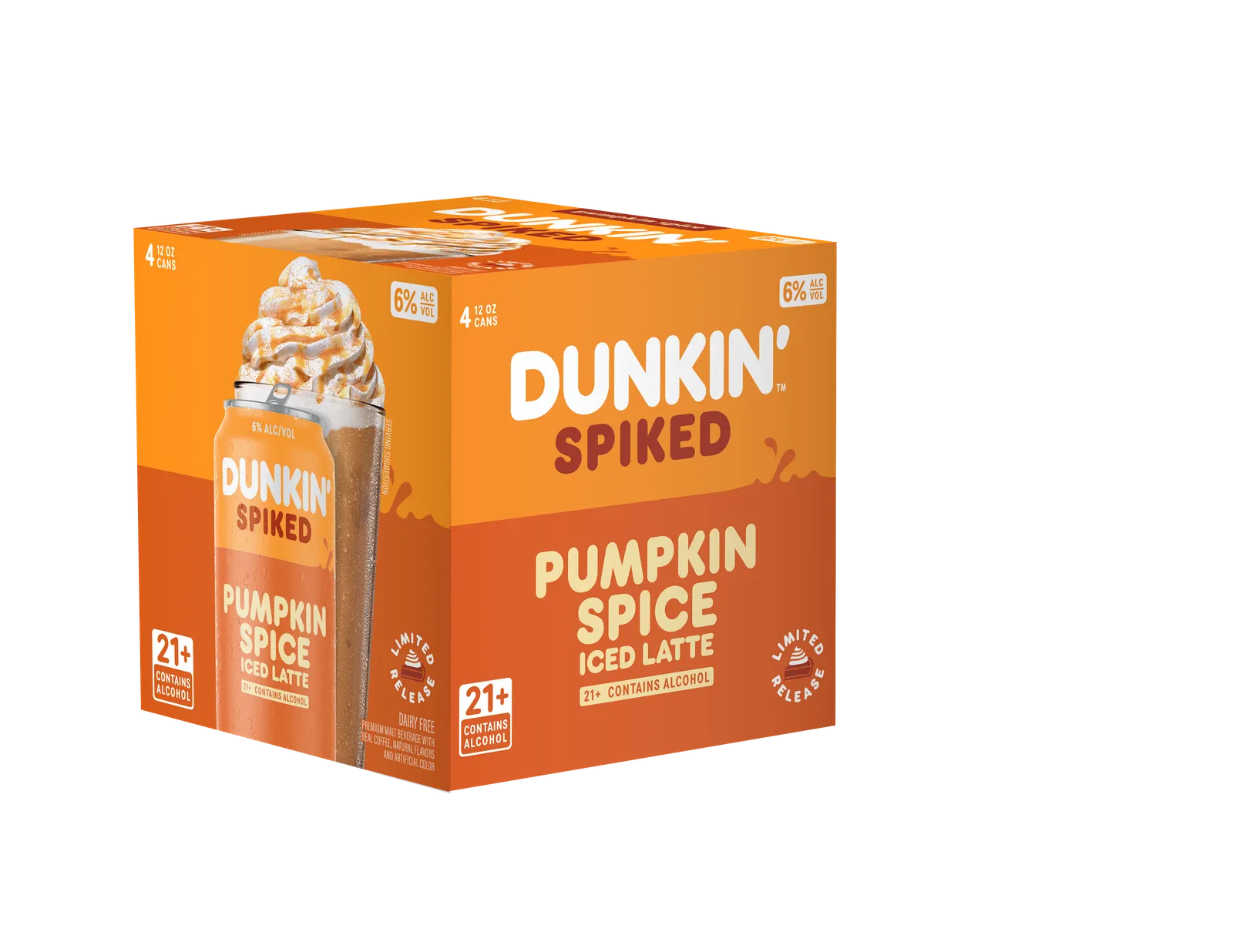 Dunkin’s new Spiked Pumpkin Spice Iced Latte.