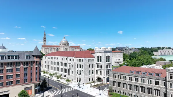 North-facing view of Catholic University of America.