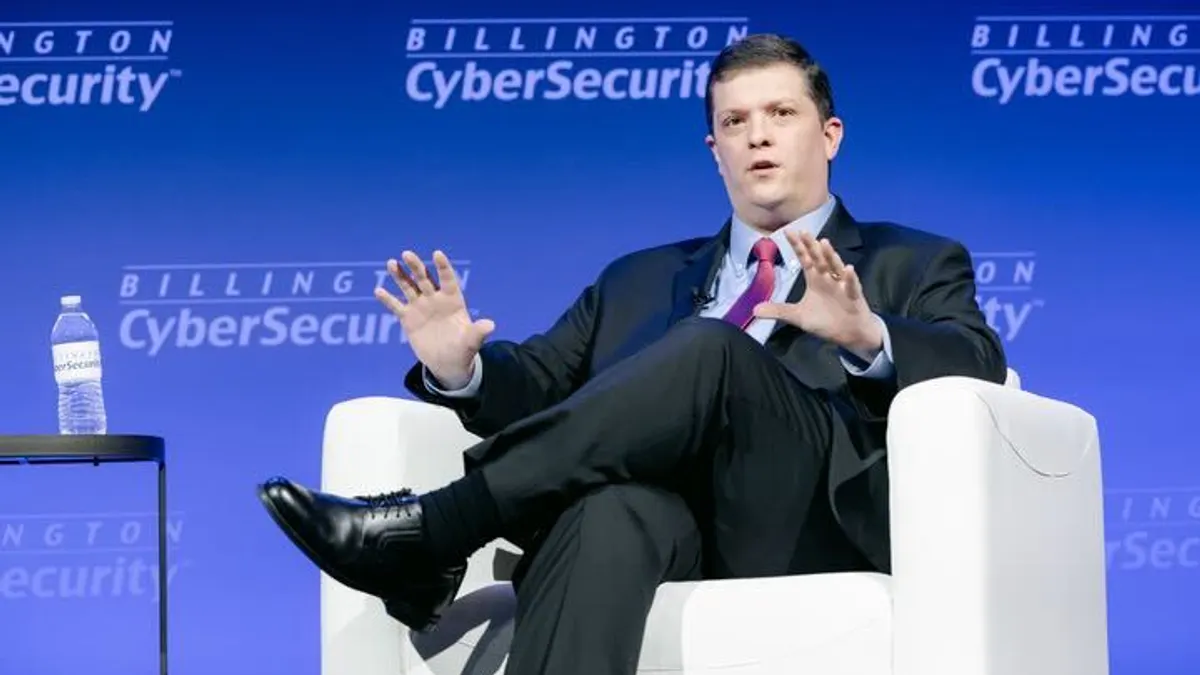 Nick Andersen, executive assistant director for cybersecurity, speaks during the Billington Cybersecurity Summit in Washington D.C. on Sept. 11, 2025.