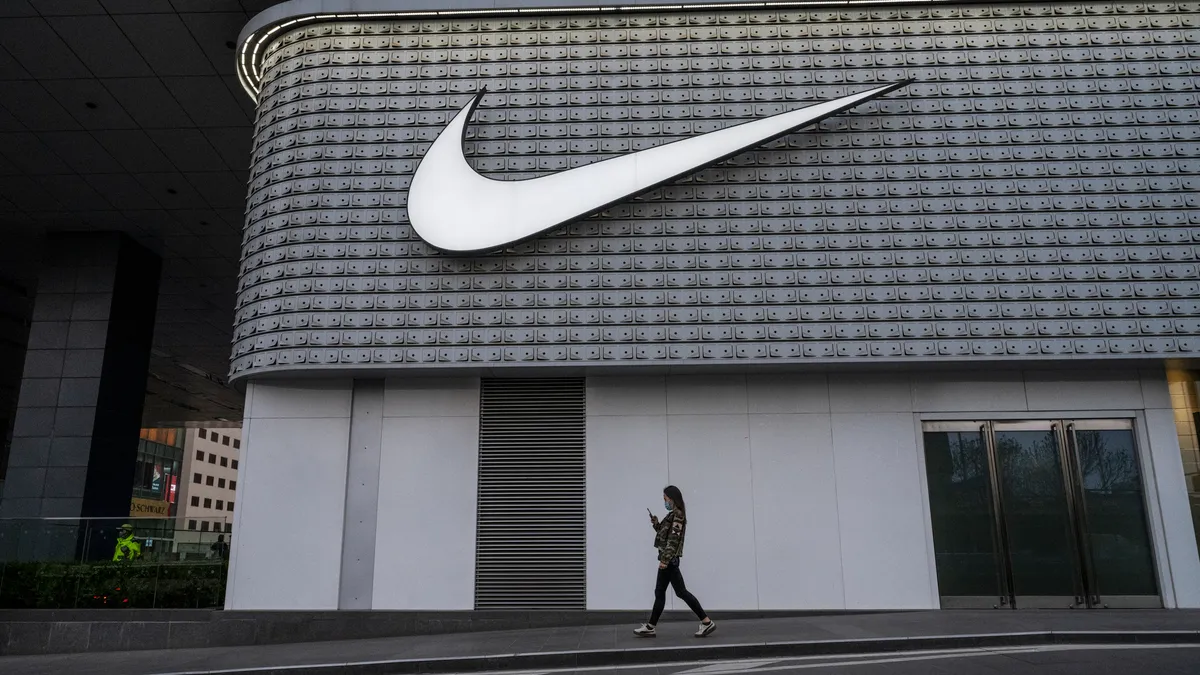 Nike store at a shopping area in Beijing, China