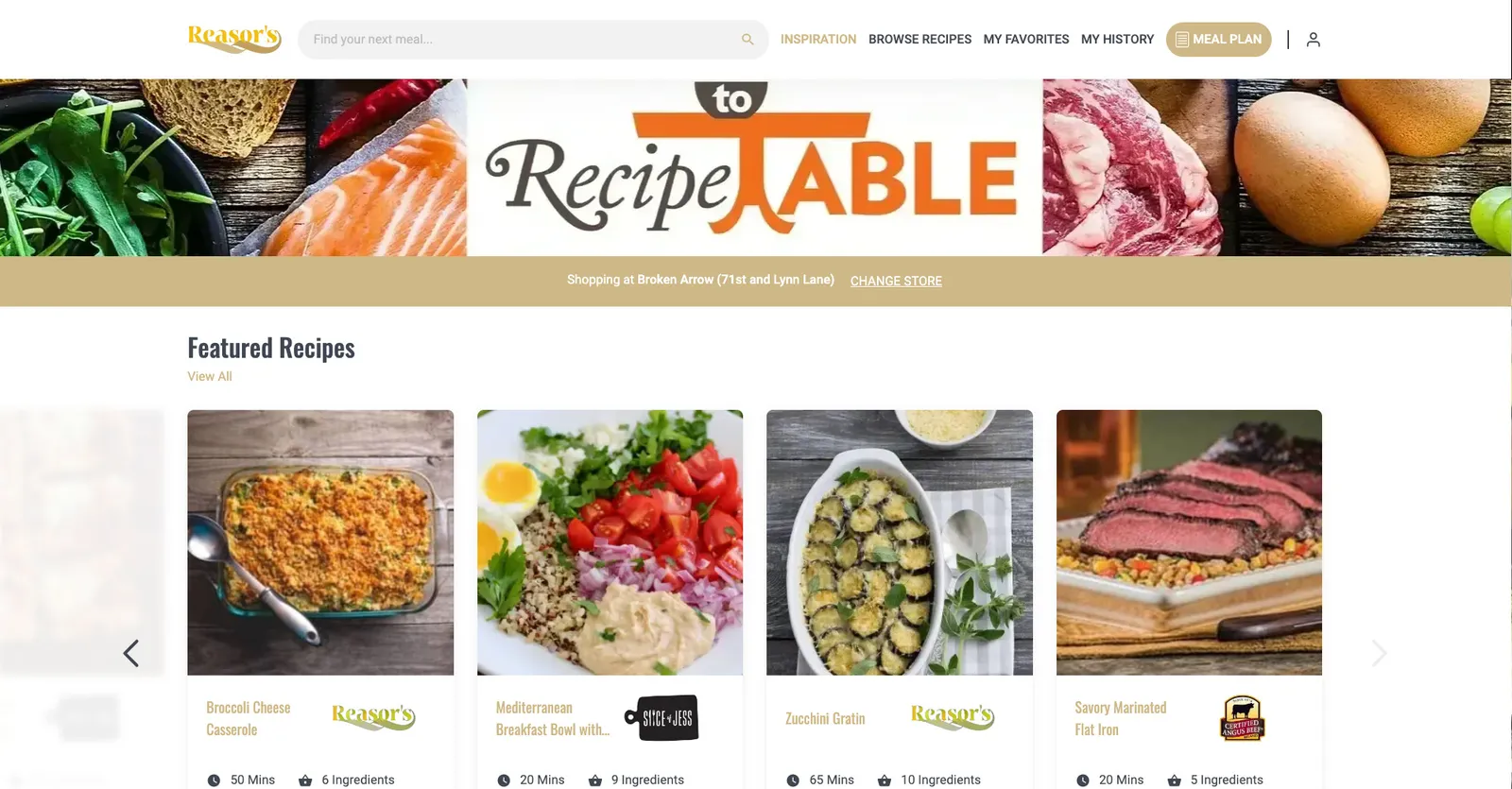 Shoppable recipe platform