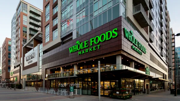 Exterior of a Whole Foods store.