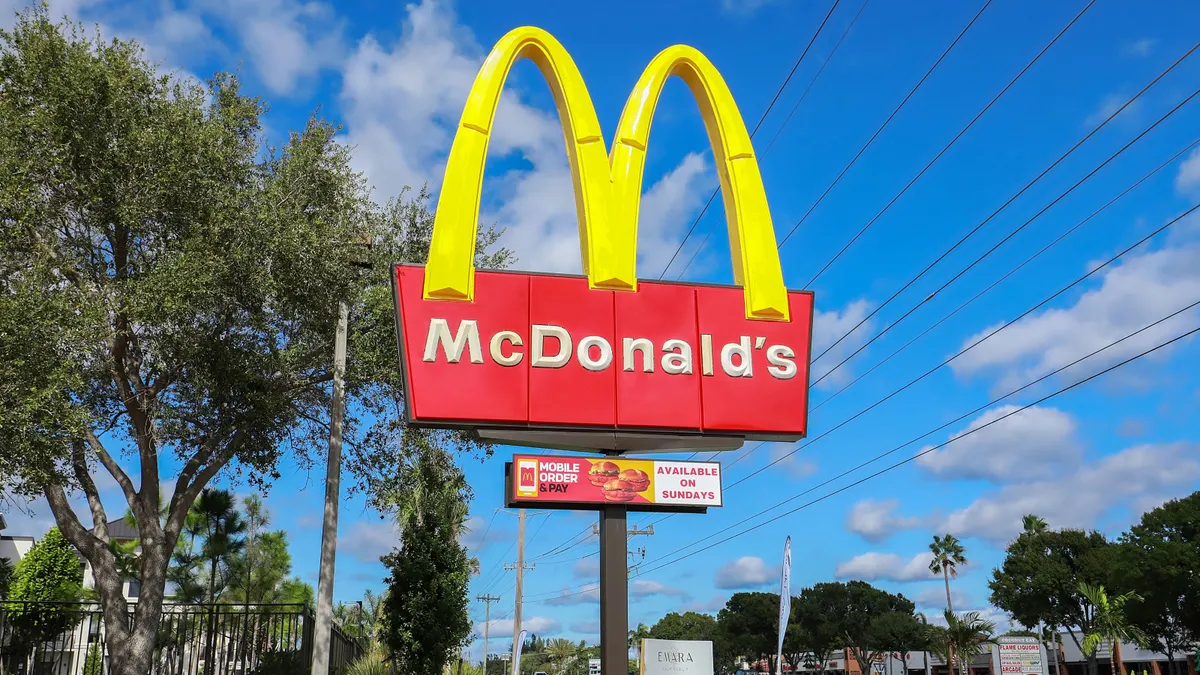 An image of a McDonald's sign