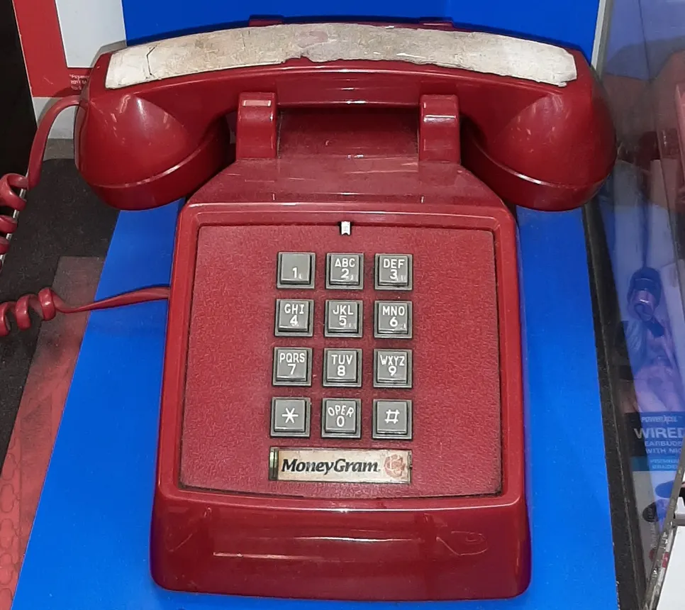 MoneyGram phone close-up