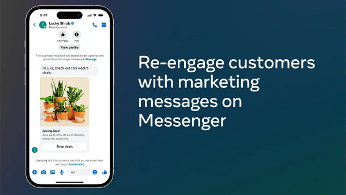 Meta marketing messages