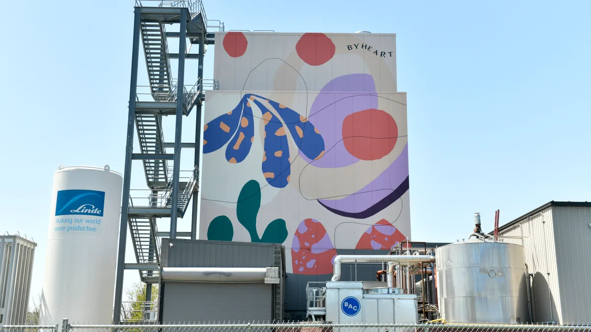 A view of the ByHeart infant formula facility during the ByHeart infant formula facility ribbon cutting on April 28, 2022 in Reading, Pennsylvania.