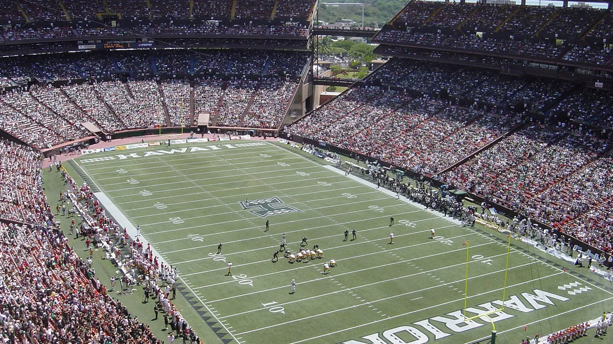 Aloha stadium in Hawaii