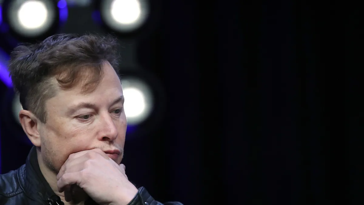 WASHINGTON, DC - MARCH 09: Elon Musk, founder and chief engineer of SpaceX speaks at the 2020 Satellite Conference and Exhibition March 9, 2020 in Washington, DC. Musk answered a range of questions re