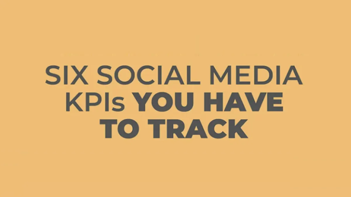 6 Social Media Marketing KPIs infographic
