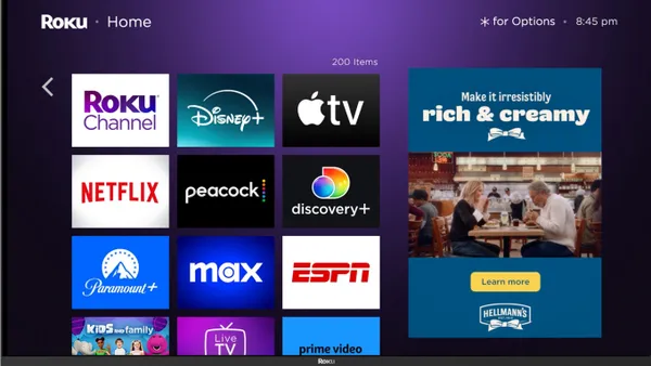 Hellmann's Roku ad