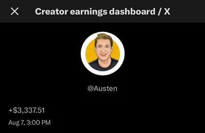 X payouts