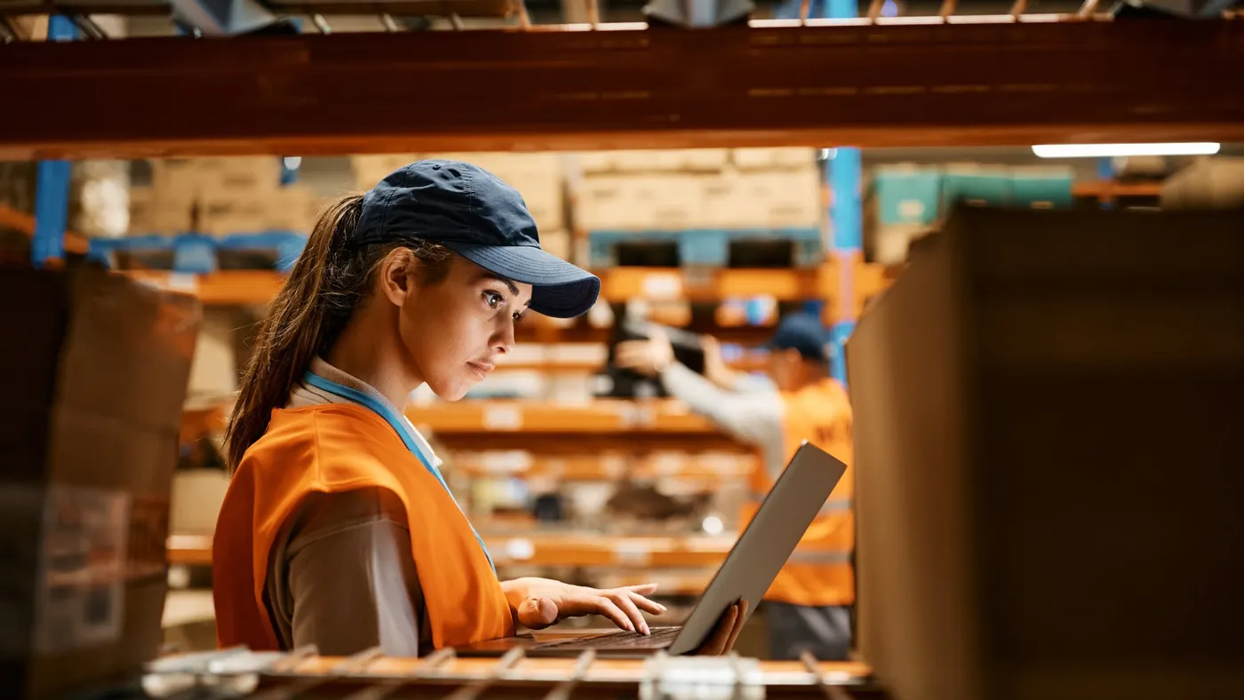 person working