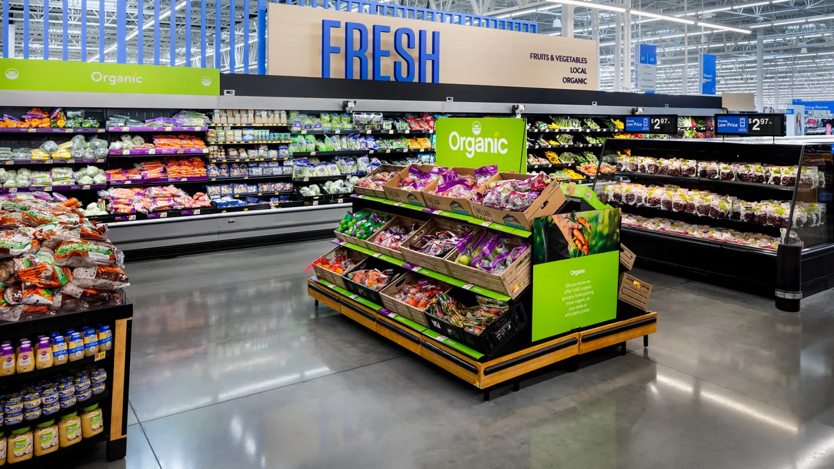 Walmart redesigned store experience in grocery.